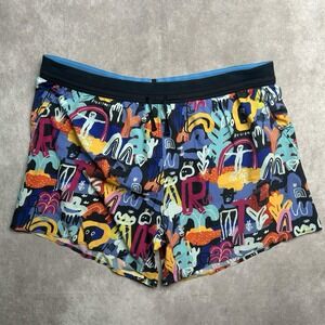 Janji AFO Middle Running Shorts Mt. Merapi Promise Print Lined Size XL